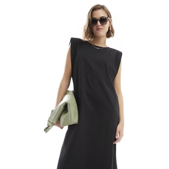 ASOS Dresses & Skirts - ASOS Black Shapeless Midi  Dress